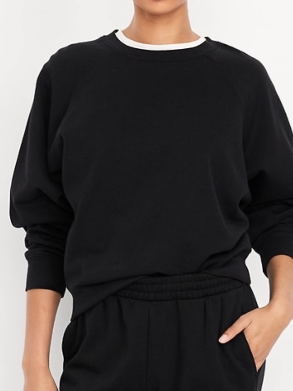 Old Navy Black Crewneck Sweatshirt